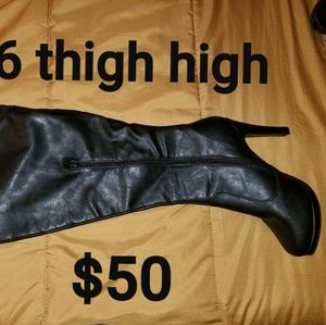 Thigh high over the knee boot worn once.